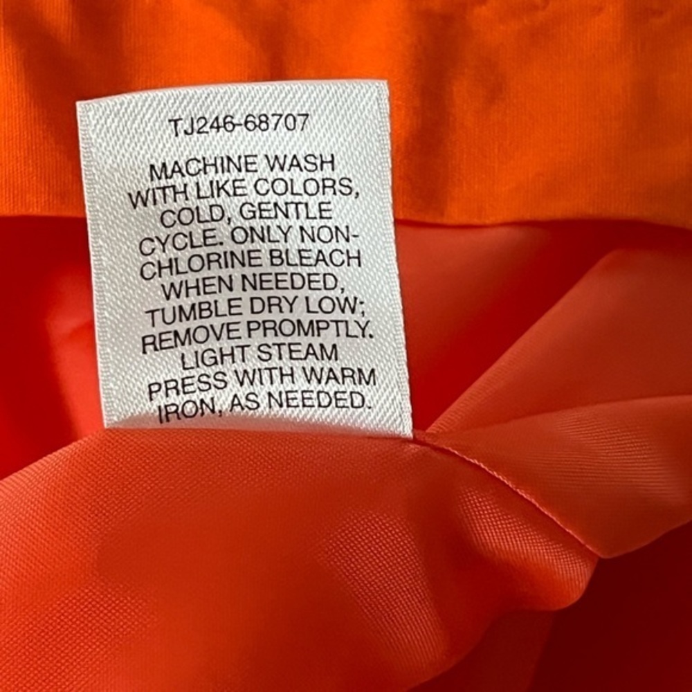 Pendleton Tangerine White Floral Sleeveless‎ A Line Dress Size 10 - Picture 12 of 12